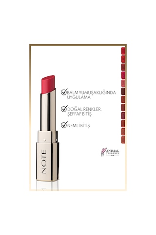 Note Cosmetics Iconic Sheer Lipstick Nemlendirici Parlak Ruj 209 Limitles Nemlendirici Parlak Ruj - Pembe 209