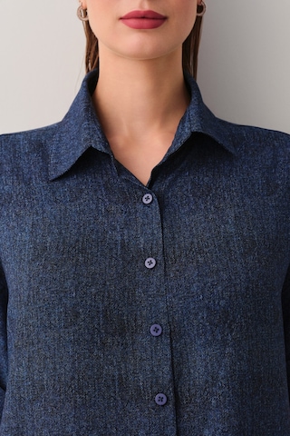 Suwen Denim Plaj Gömleği Sba25700484 Denim Çok Renkli