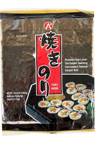 Yaki Nori Sushi Yosunu 10 Yaprak