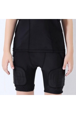 Suntek Çocuk Yastıklı Kalça Koruyucu Kısa Pedi Eva Siyah