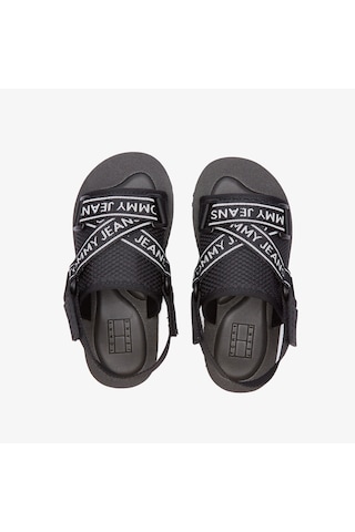 Tommy Hilfiger Tommy Jeans Premium Eva Kadın Siyah Sandalet