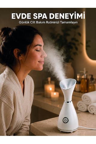 Nano İyonik Buhar Cihazı Tek Tuşla Kullanım Yüz Bakım Makinesi -