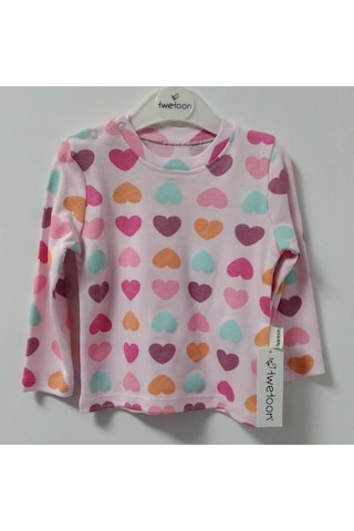 Twetoon Kız Bebek İkili Pijama Takımı 6-24 Ay Pembe