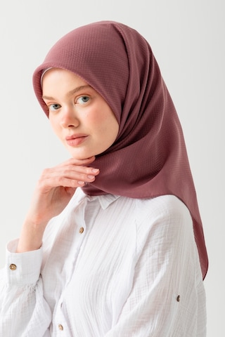 Nisanca Soft Pamuk Jakarlı Eşarp Doğal Dokulu, Hafif Ve Nefes Alan Kumaş- Bambu Kraş Eşarp Yumuşak Dokulu Düz Renk Eşarp, Tesettür Eşarp Mürdüm