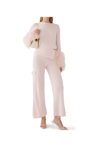 Izaak Azanei Şık Cargo Pantolon Light Pink