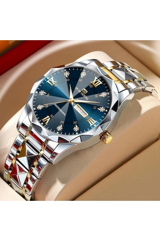 Mavi Va Va Voom Lüks Erkek Kuvars Saatler Adam 30 M Su Geçirmez Aydınlık Tarih Hafta Paslanmaz Erkek İzle Erkek Kol Saati 58032282