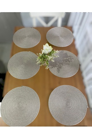 Kordon İpten 6lı Supla Takımı Krem