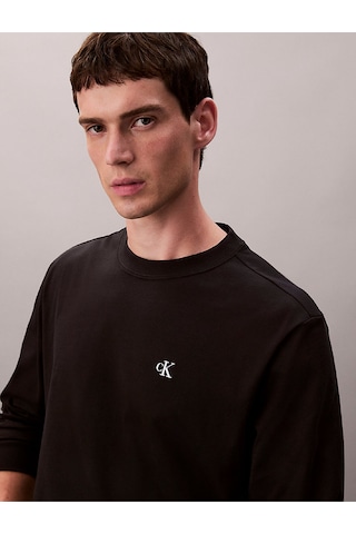 Erkek Easy Monogram T-shirt Siyah