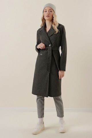 Gabria Ön Düğmeli Kaşe Kaban Antrasit