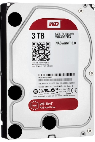 3TB Red 5400RPM 64MB Sata 3.0 3.5" Dahili Disk