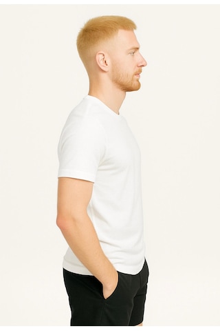 Axxel Erkek Beyaz Kısa Kollu T-shirt-d405 Beyaz