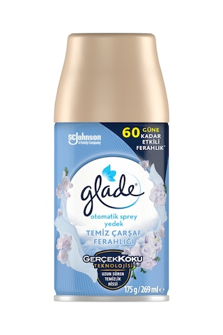 Glade Otomatik Sprey Oda Kokusu Yedek Temiz Çarşaf Ferahlığı 269 ML