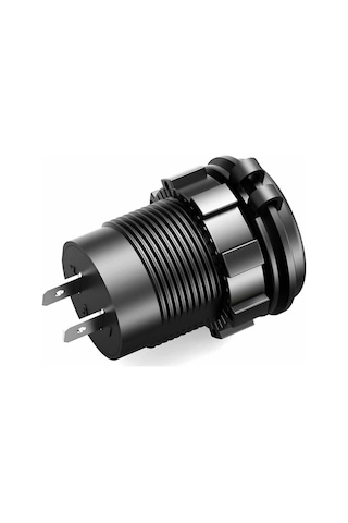 12V Dual USB Araç Şarj Soketi 5V 1A 2.1A Çift USB Ledli Su Geçirmez Şarj Adaptörü Oto