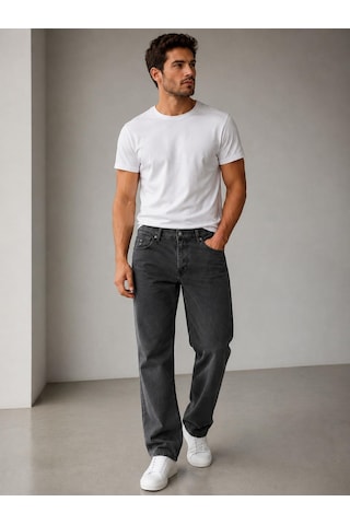 Classics Men Big Rodoc Regular Fit Likralı Erkek Jean Pantolon 7562 Füme