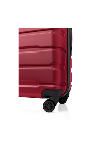 Unisex 4 Tekerli Kilitli Orta Boy Valiz Bavul Bordo