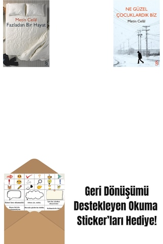 Fazladan Bir Hayat + Ne Güzel Çocuklardık Biz + Okuma Sticker'ları