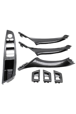 Bmw 5 Serisi F10 2010-2017 Uyumlu 7 Parça Kapı Kol Kaplama Seti Karbon Renk Bmw 5 Serisi F10 2010-2017 Uyumlu 7 Parça Kapı Kol Kaplama Seti Karbon Renk