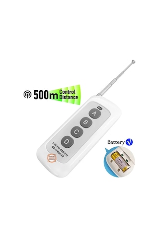 Dc 6-30v Rf Kablosuz Uzaktan Kumanda 4 Kanal 10a 433 Mhz 500m Alı
