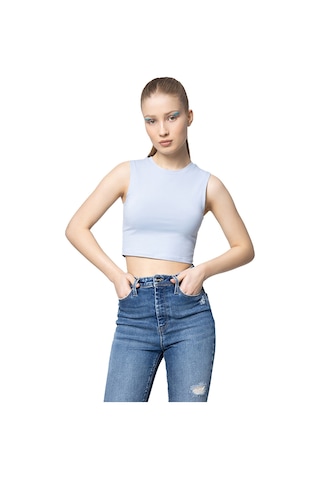 Loft Crop Kadın Atlet Lf2032011 Mavi