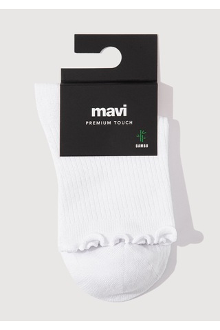 Mavi - Beyaz Soket Çorap 1913245-70053 Beyaz