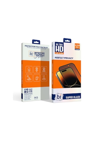 Bi 2,5d Prıvacy Super Glass Apple Uyumlu iPhone 18 Pro Max Ekran Koruyucu