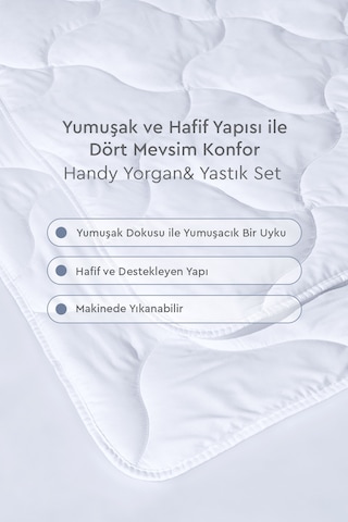 Yataş Bedding Handy Roll Pack Çift Kişilik Yastık & Yorgan Seti