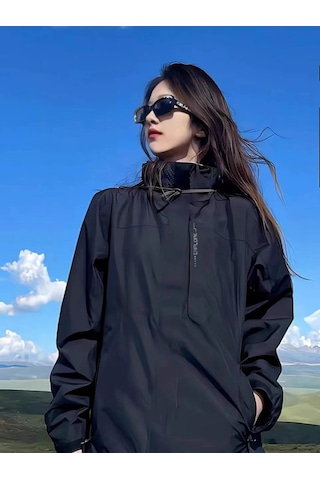 Erkekler İçin Sonbahar Ve Kış Aylarında Rüzgar Ve Su Geçirmez Dış Mekan Ceketleri Koyu Mavi