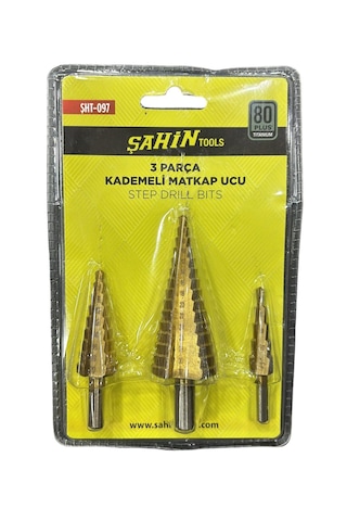 Kademeli Matkap Ucu Sac Delme Seti 3 Parça