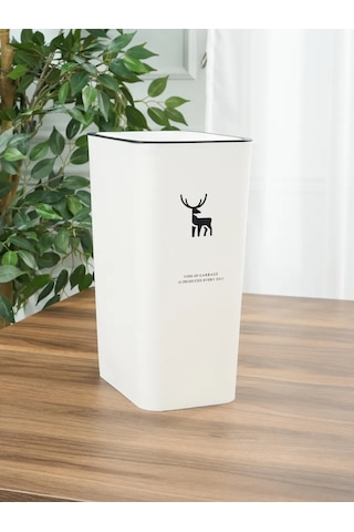 Solın Kapaklı Dar Mutfak Çöp Kutusu 262350102 Beyaz