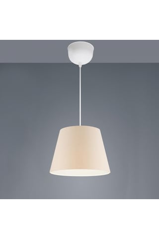 Sofia Konik Tavan Sarkıt Krem Kumaş Hol Çocuk Odası Oturnma Odası Cafe Avize Krem