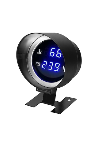 Yifomall Araçlar İçin 2'li Kombine Dijital Gösterge - Su Sıcaklığı Ve Voltmetre 9-36v