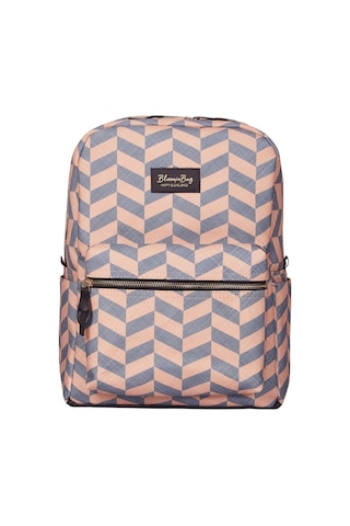 Bloominbag Smokey Chevron 13-14 İnç Laptop / Macbook Sırt Çantası Gri - Taba