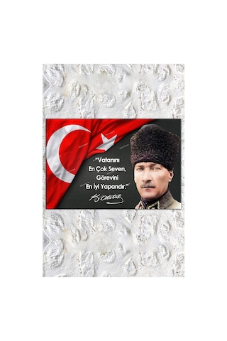 Atatürk Makam Panosu Tablosu Kanvas Tablo Resmi Kurumlar Okullar 120 x 80kk