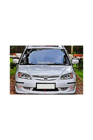 Honda Civic Vtec 2 S2000 Ön Ek Plastik Siyah Karlık-ön-ek-bodykit 2004 2005 2006 Mat Siyah Plastik