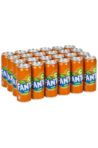 Fanta Portakal Aromalı Gazoz 330 Ml X 24 Adet