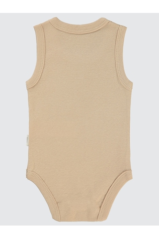 Civil Baby Erkek Bebek Çıtçıtlı Badi 1-36 Ay Sütlü Kahve Sütlü Kahve