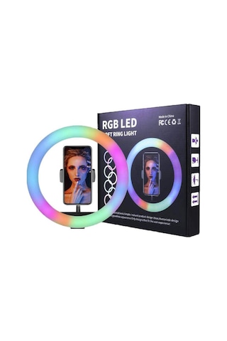 MJ33 33 cm RGB LED Soft Ring Light + Stand
