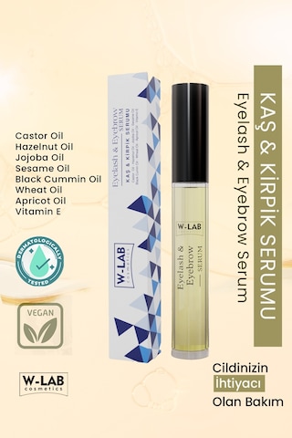 W-Lab Cosmetics Kaş Kirpik Serumu 10 ML