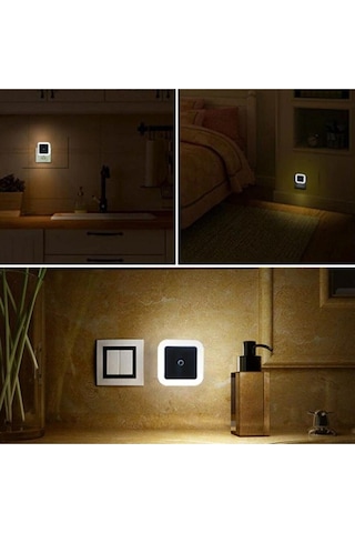 Cata Ct-9500 Beyaz Sensörlü Fotosel Gece Lambası Fişe Takmalı Tak Çalıştır Ct-9500