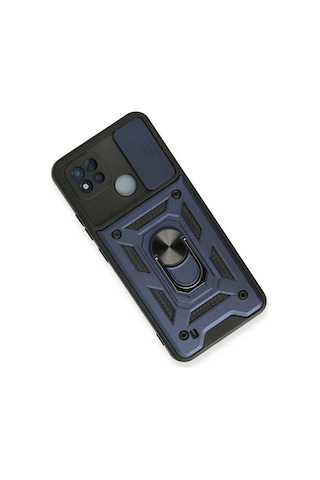 Uryport Realme C11 2021 Kılıf Pars Lens Yüzüklü Silikon - Lacivert