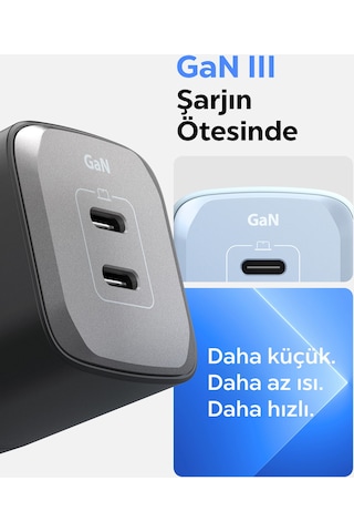 Spigen Arcstation Pro Gan 452 45w 2 Port Usb-c Güç Adaptörü Sierra Blue Ach05156