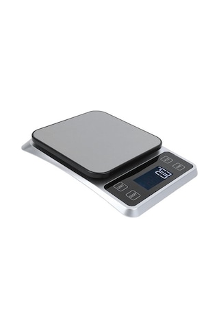 Ulzyvf Jms Paslanmaz Çelik Dijital Mutfak Terazisi 50cm 2kg Yüklenekli Gümüş