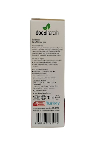 Doğaltercih Karanfil Uçucu Yağı 10 Ml - Saf Karanfil Yağı