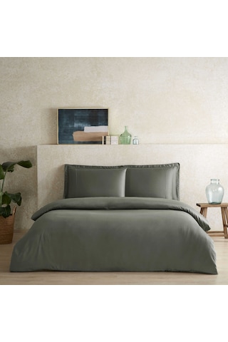 Linens X Tencel Lyocell Süperking Nevresim Kılıfı Yeşil Yeşil