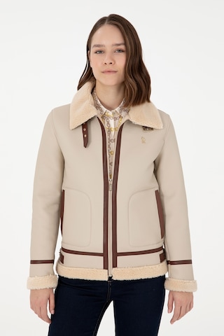 U.s. Polo Assn. Kadın Ekru Deri Mont-kaban 50297261-vr019 Ecru