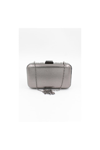 Chantaky 032 1700 Platin Taşlı Abiye Çanta Gece Çantası Clutch Platin