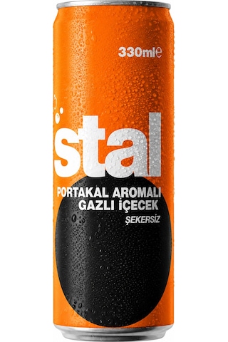 Kristal Portakal Aromalı Şekersiz Gazlı İçecek 330 ml 6'lı