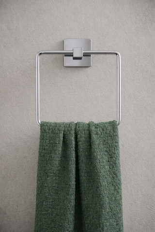 Sas Haus Yapışkanlı Krom Kare Havluluk Duvar Tipi Delme Gerektirmez Banyo Havlu Askılığı S-130 - Ktk Kont Serisi