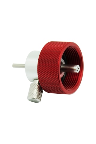 Youmex Metal Ve Silikon Dış Mekan Propane Dolum Bağlantısı, Yeşil Gaz İçin Kapağlı Ağızlı Bağlantı Kırmızı