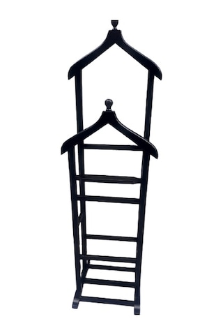 Dilsiz Uşak Ahşap Kayın Torna Iskelet. Parlak Siyah Boya. Çift Te Siyah